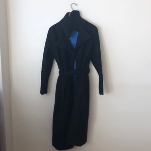 Like New- Nanette Lepore Black Trench Coat -M